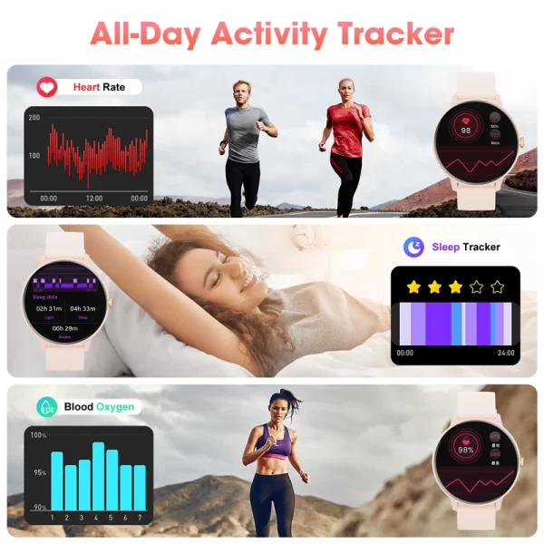 Montre connectée, écran tactile, appels Bluetooth – Image 3