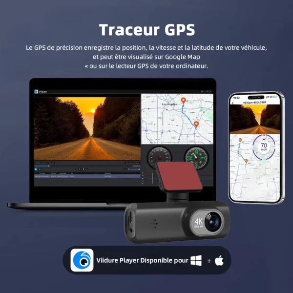 E-ACE Caméra Prada UHD 4K avec GPS, WiFi et Vision Nocturne 24h – Image 5