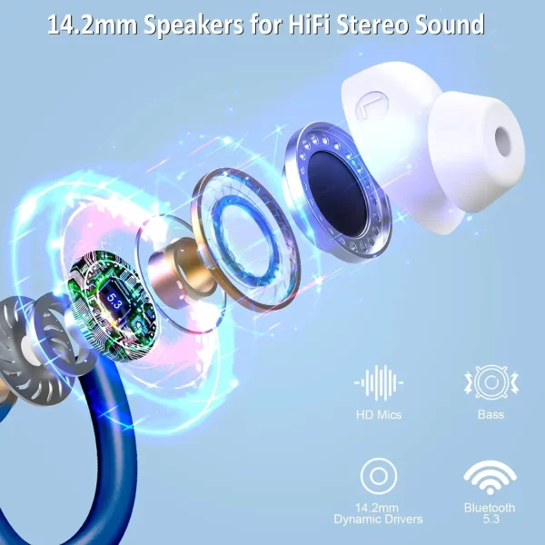 Écouteurs sans fil Bluetooth 5.3 Sport – 48h d’autonomie – Image 2