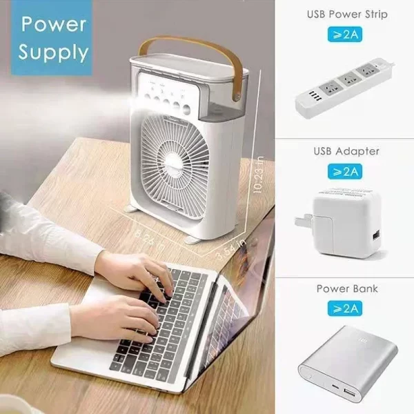 Mini ventilateur Xiaomi multifonction 3-en-1 – Image 3