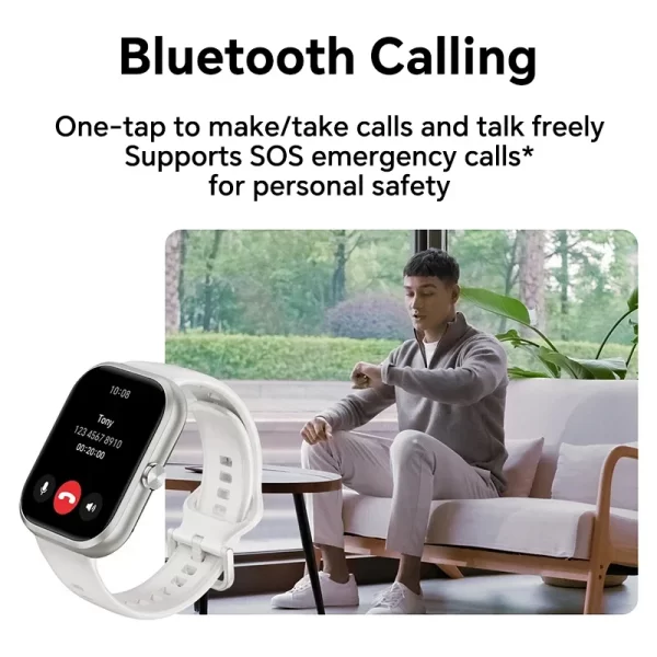 ​Montre Connectée HONOR CHOICE Haylou 1.95" AMOLED – Suivi Santé 24/7, GPS Intégré, Appels Bluetooth, Étanchéité 5ATM​ HONOR – Image 4