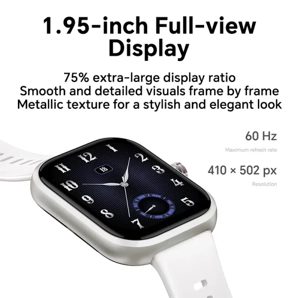 ​Montre Connectée HONOR CHOICE Haylou 1.95" AMOLED – Suivi Santé 24/7, GPS Intégré, Appels Bluetooth, Étanchéité 5ATM​ HONOR – Image 2