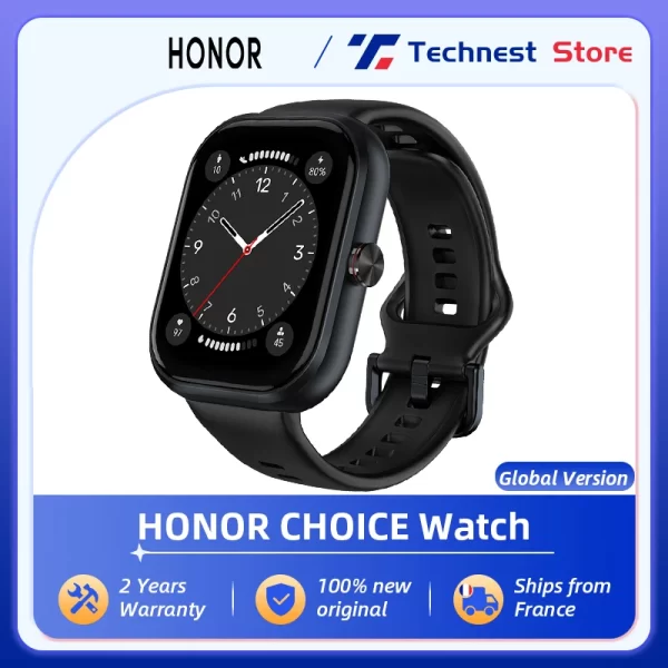 ​Montre Connectée HONOR CHOICE Haylou 1.95" AMOLED – Suivi Santé 24/7, GPS Intégré, Appels Bluetooth, Étanchéité 5ATM​ HONOR